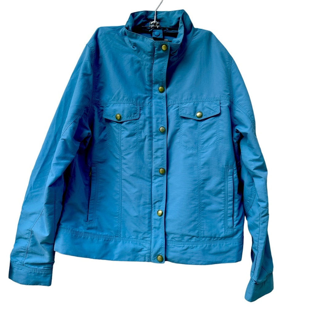 Vintage LL Bean All Conditions "2 In One" Jacket Womens Small Blue Poly Shell M